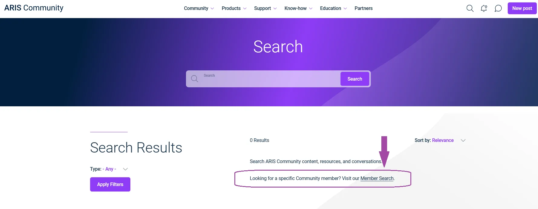 New Mamber Search
