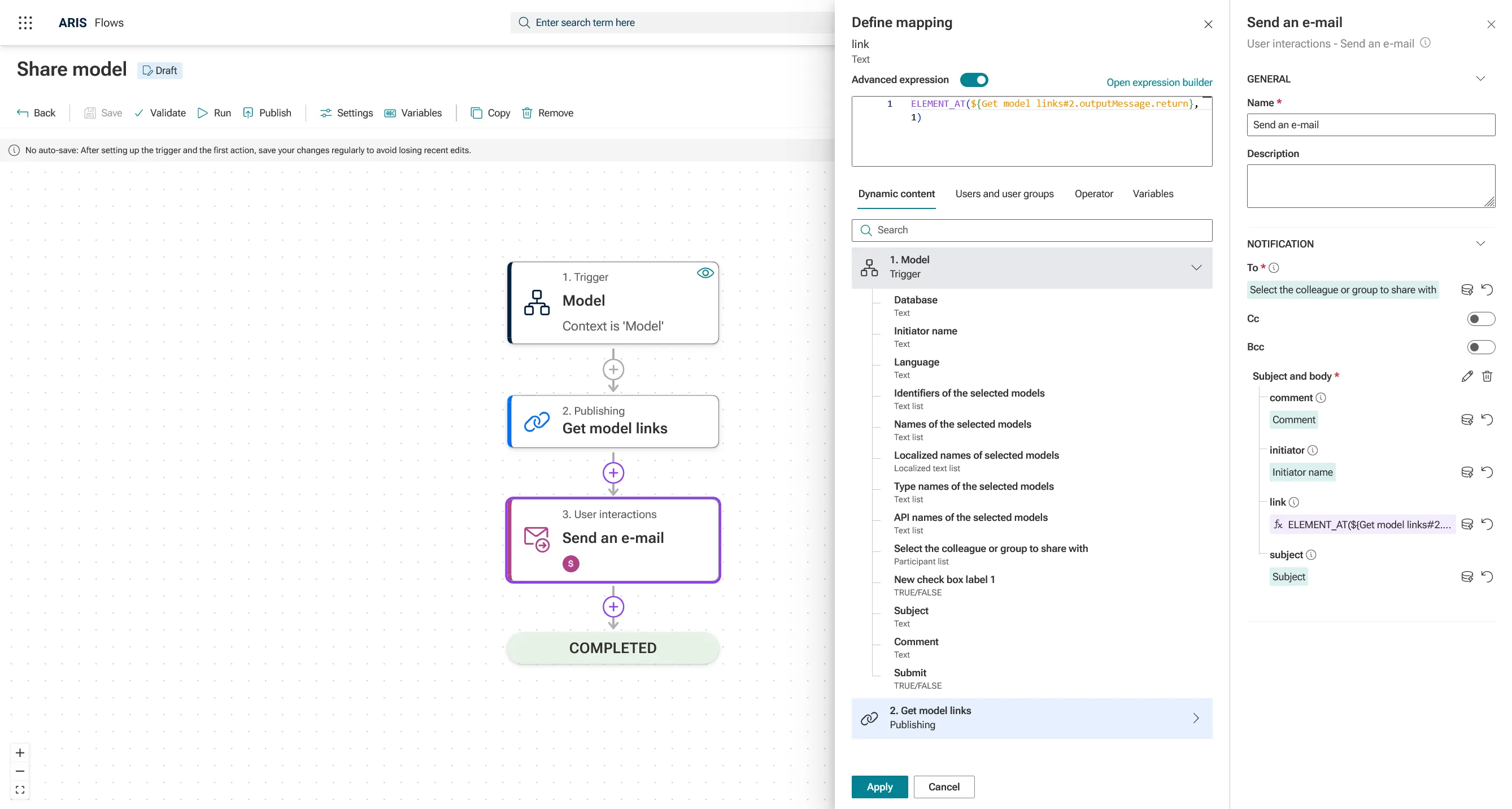 Advanced expressions
