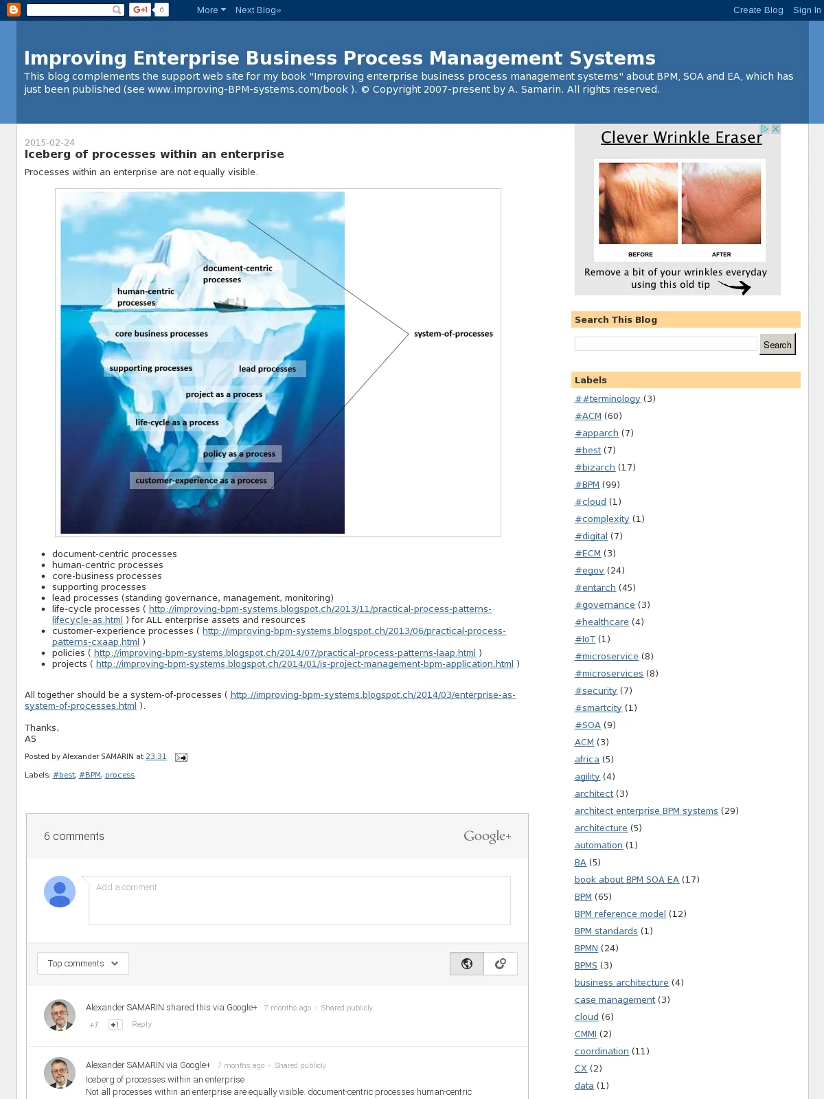 Iceberg of processes within an enterprise | BPI - The destination for ...