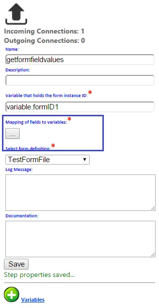 Mapping Get Form Field Variables