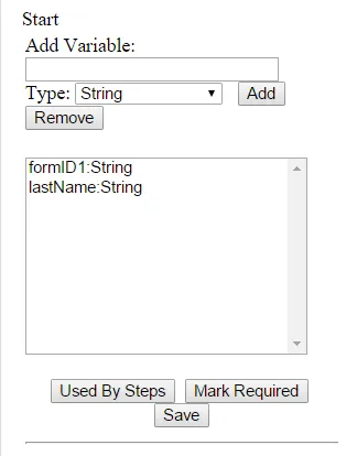 Mapping Workflow Process String Variable