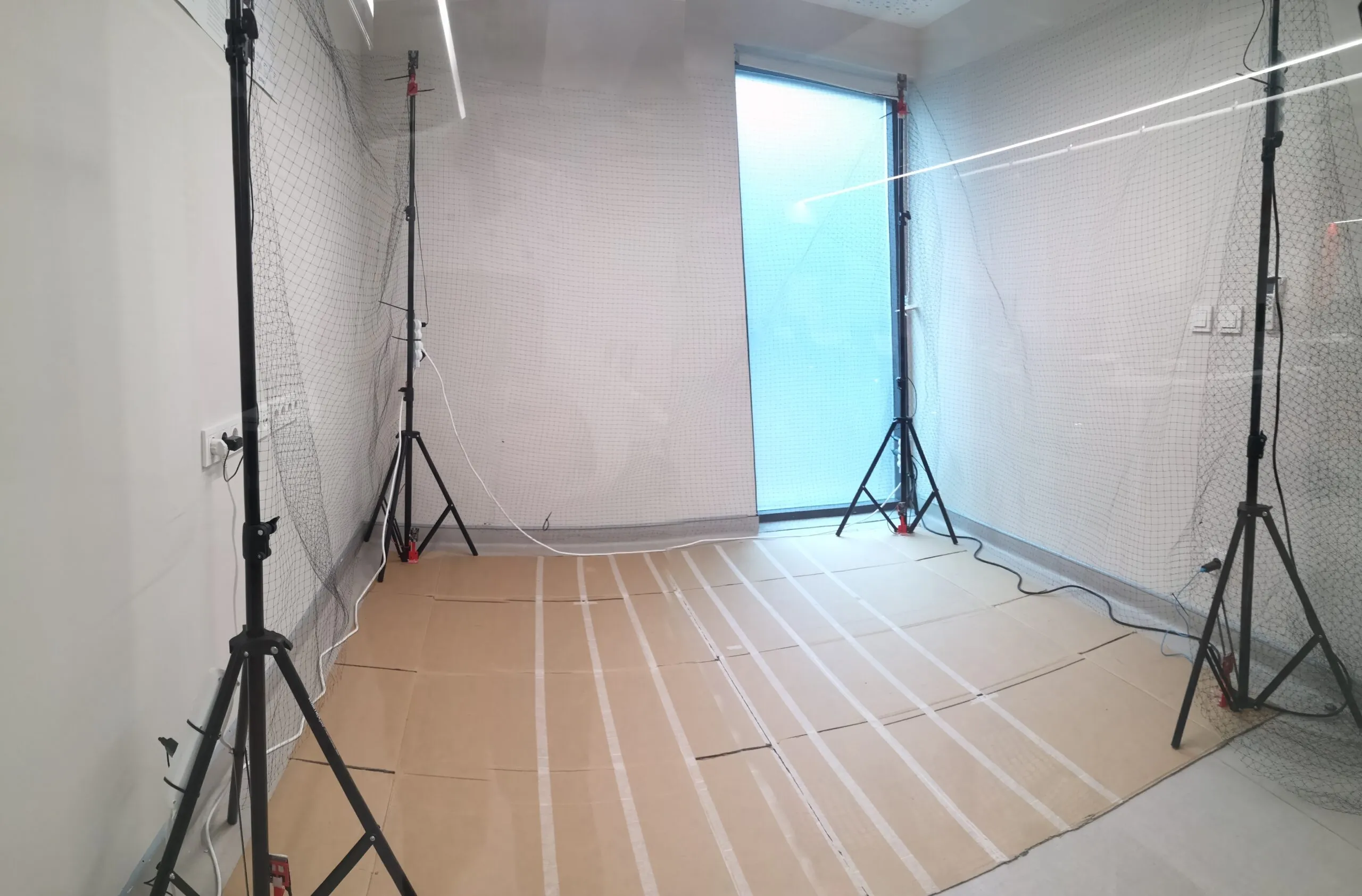 The arena used to test the drone operator’s test cases