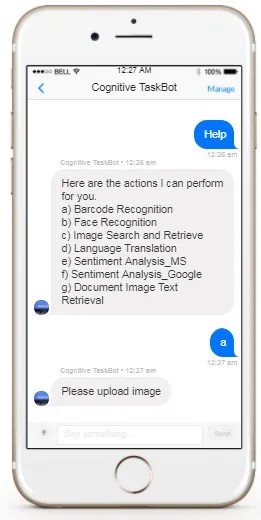 Cognitive Task Bot for general machine learning use cases