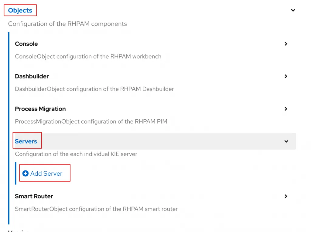 Add a Server to the KieApp