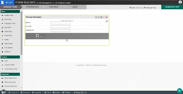 Joget Form Builder