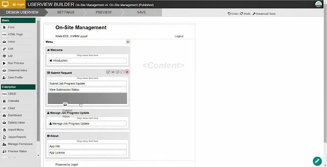 Joget Userview Builder
