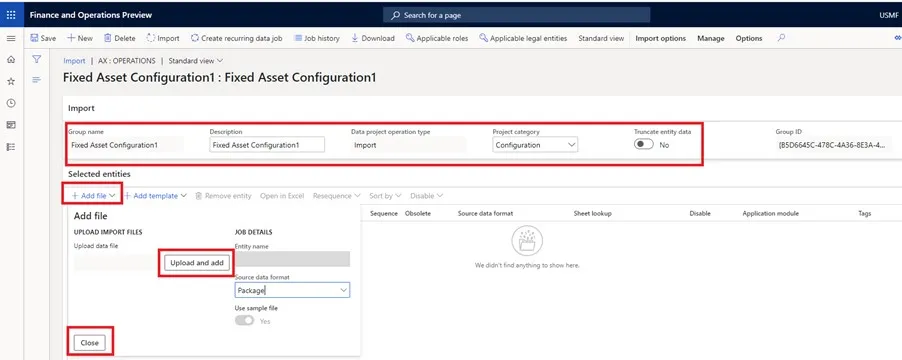 Fixed Asset Configuration
