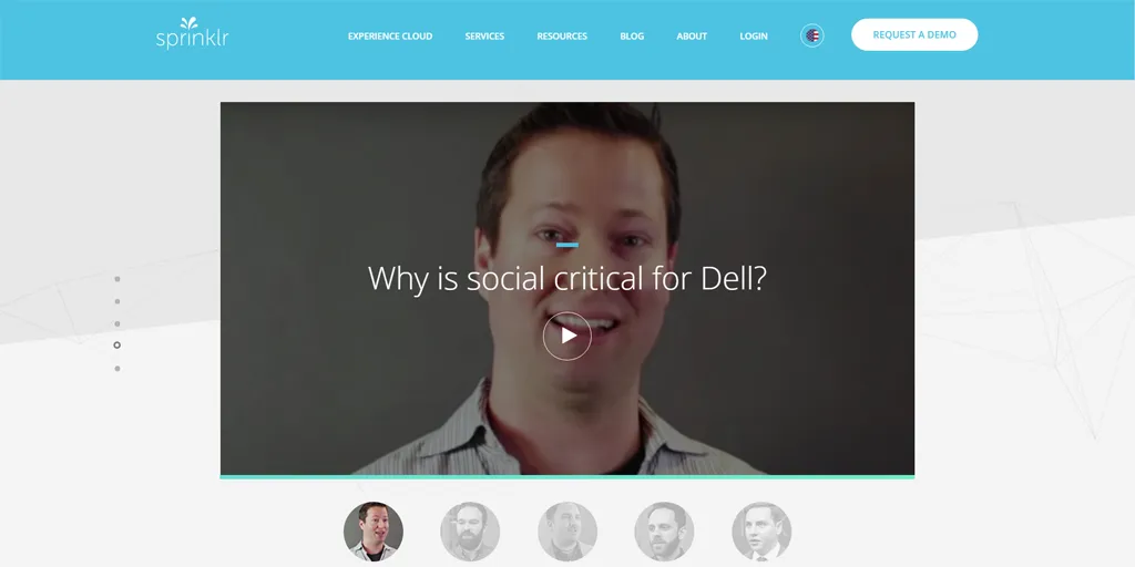 best home page - sprinklr marketing vid