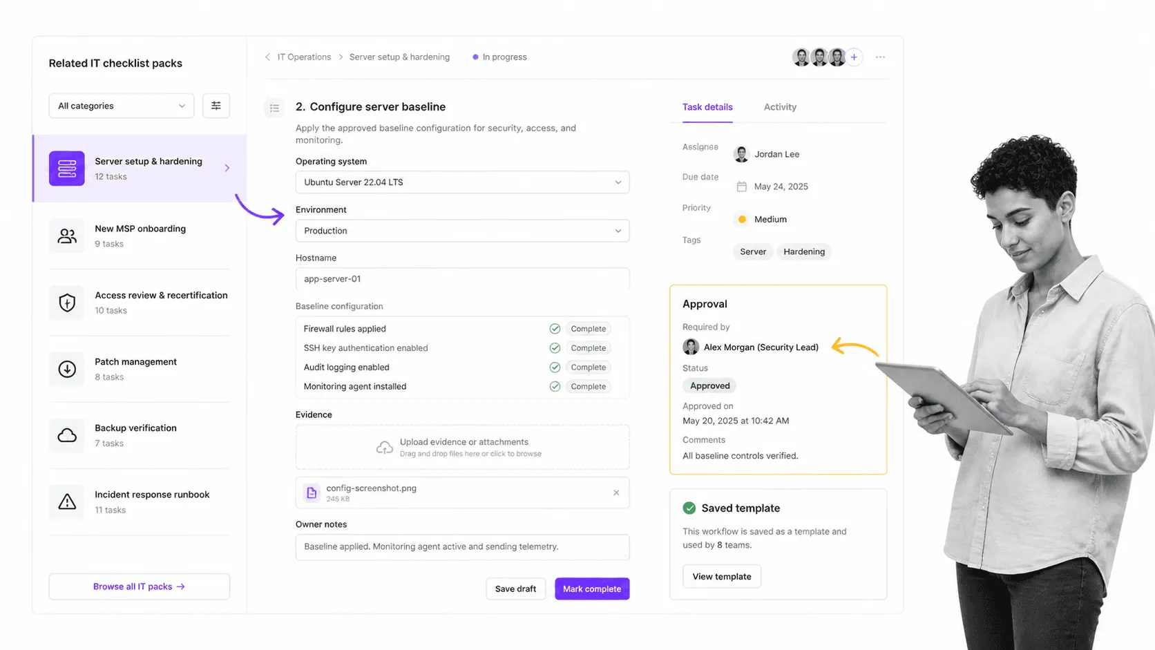 Process Street workflow screen for If you thought this template pack was useful...