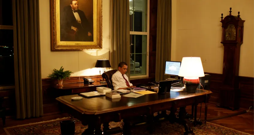 Barack Obama daily ritual illustration