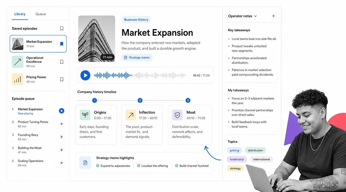 Acquired podcast recommendation interface