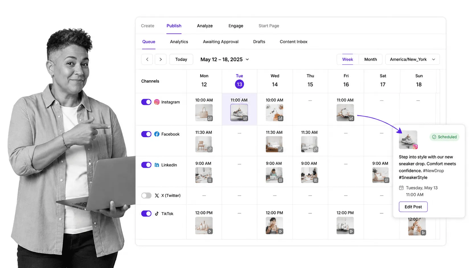 Buffer browser workflow for digital marketers