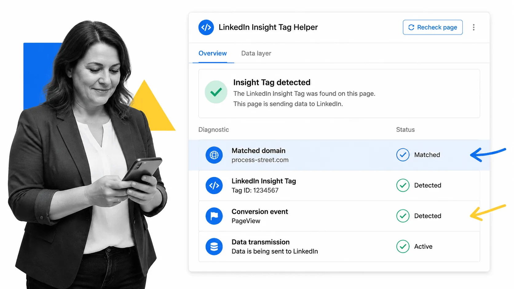 LinkedIn Insight Tag Helper browser workflow for digital marketers