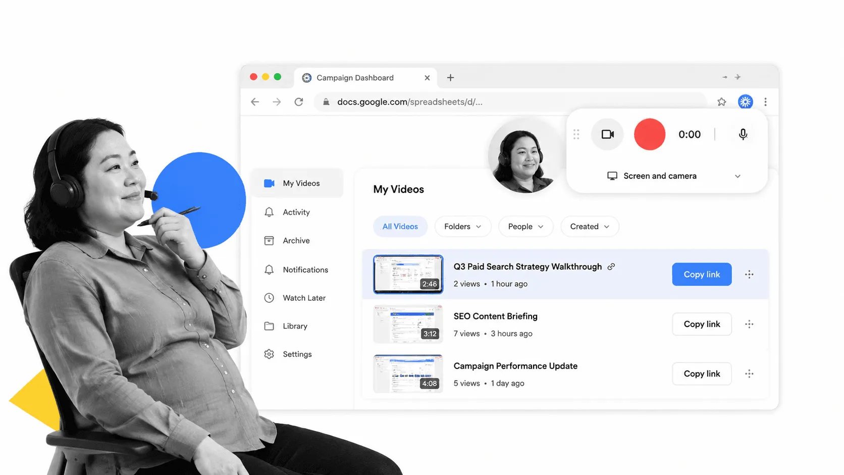 Loom browser workflow for digital marketers