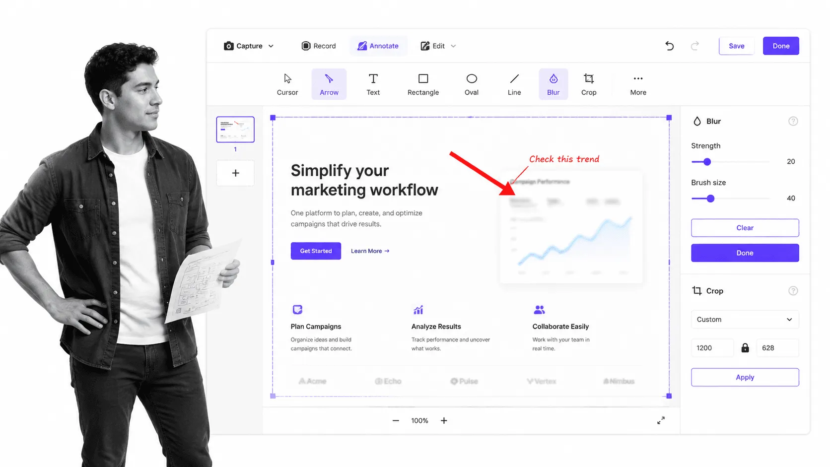 Awesome Screenshot browser workflow for digital marketers