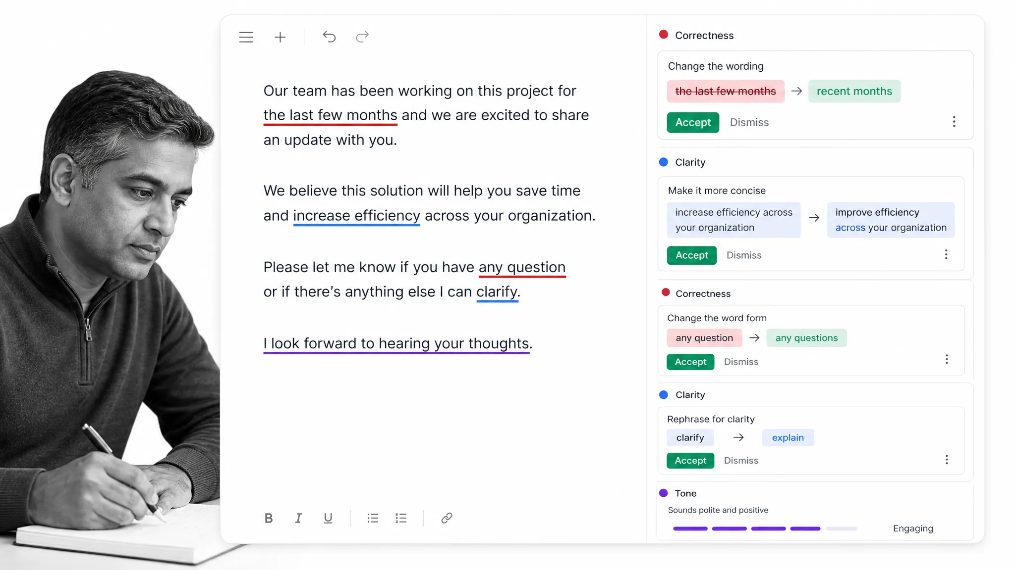 Language and writing helper extensions in Chrome
