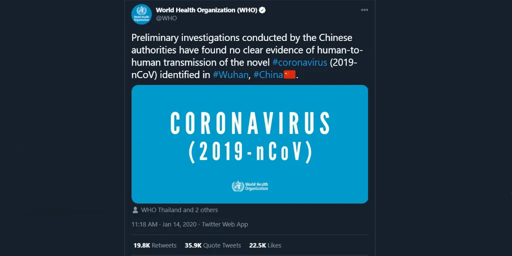 System Failure: WHO January 14, 2020 System Failure: WHO January 14, 2020