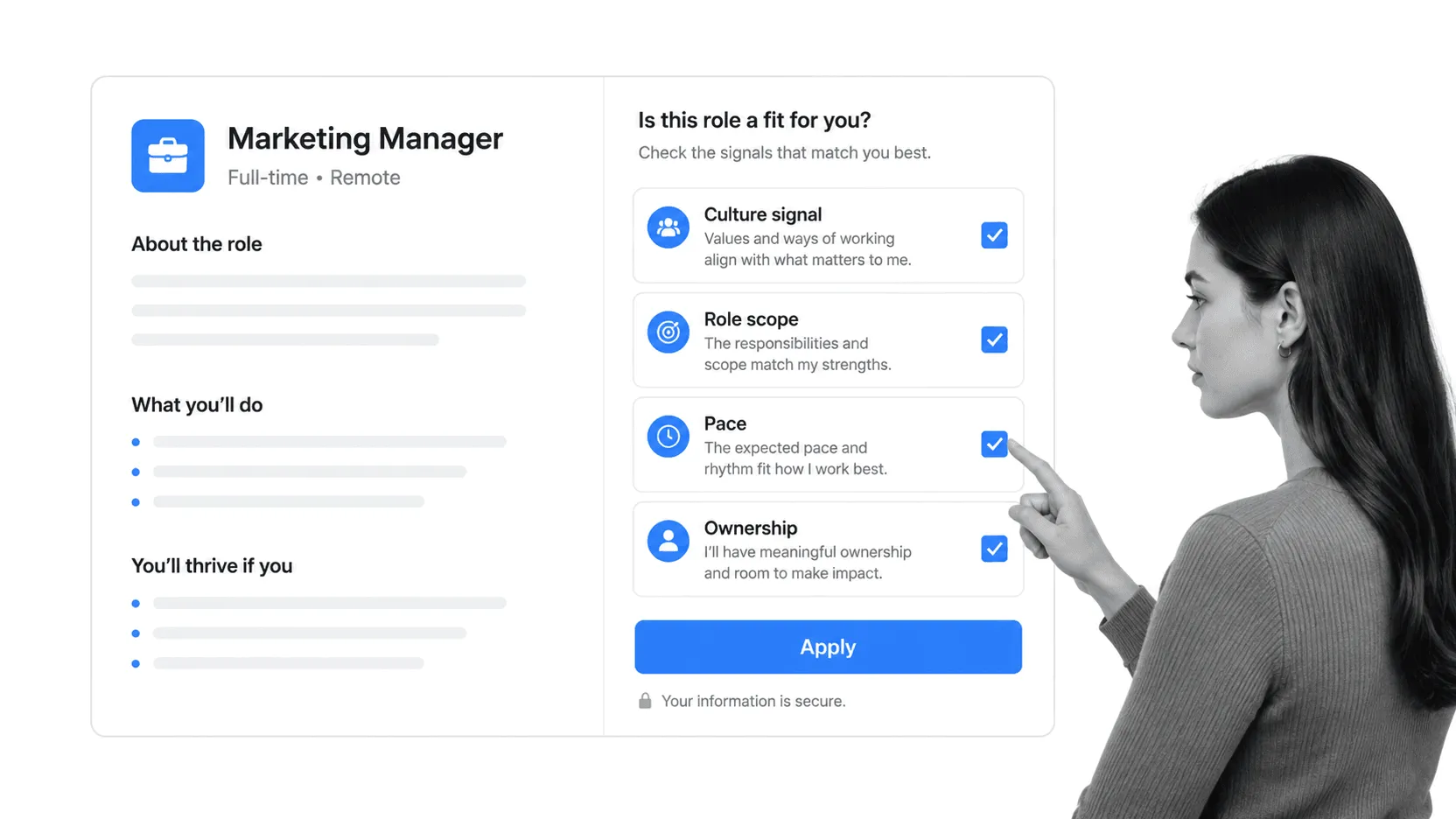 Illustration for You didn't take the hint from the job description