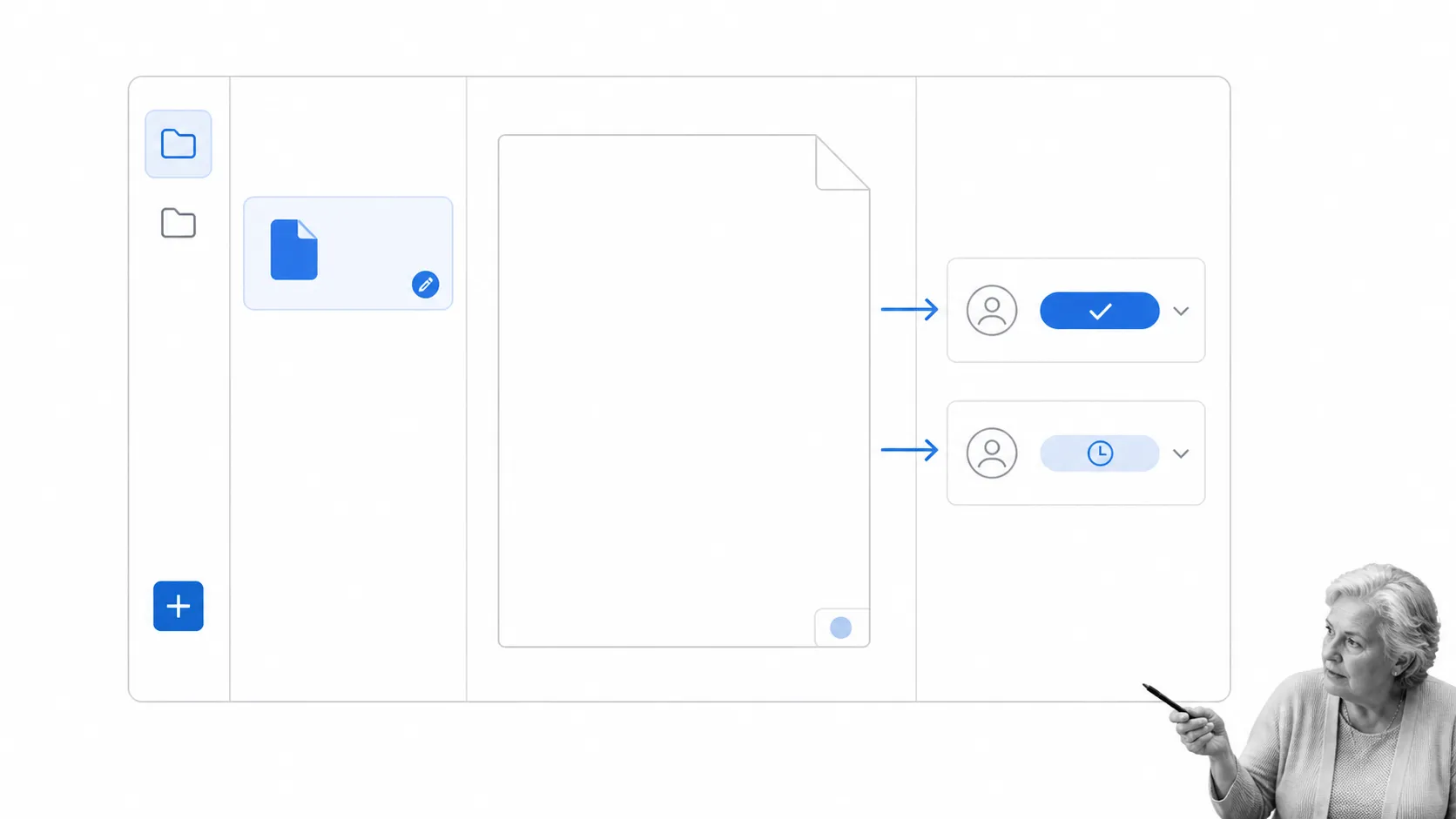 ONLYOFFICE DocSpace style document room with collaborator permissions without product branding