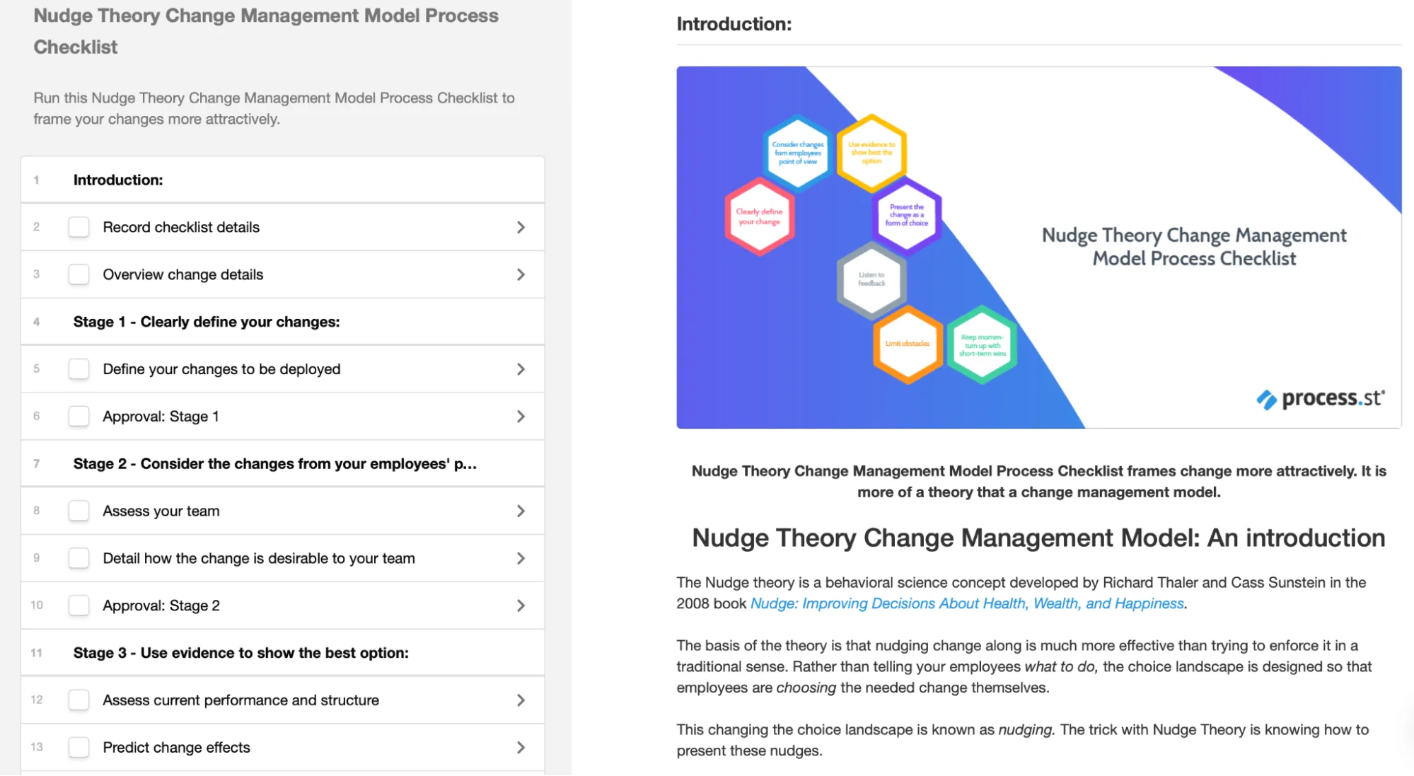 Nudge theory change management strategy
