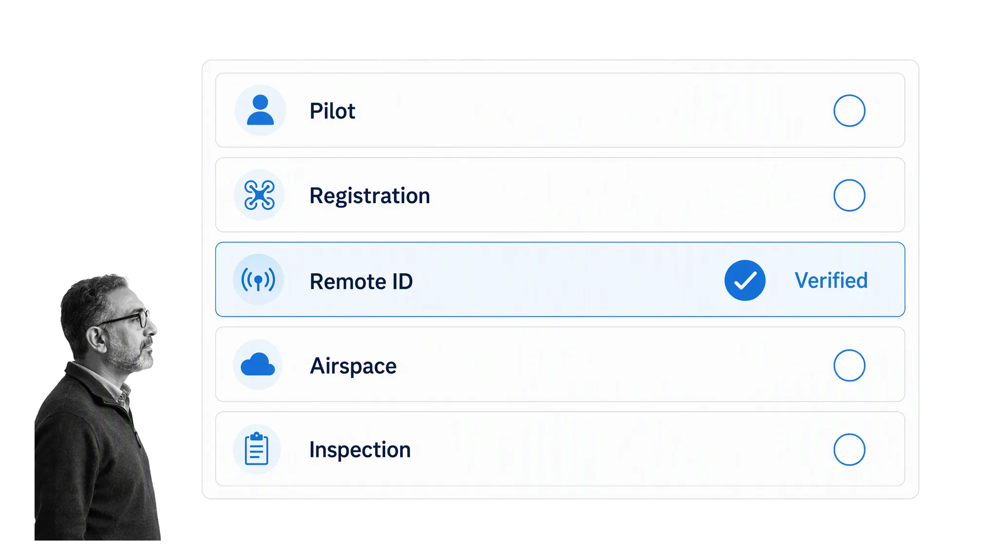 Part 107 compliance evidence review for commercial drone operations
