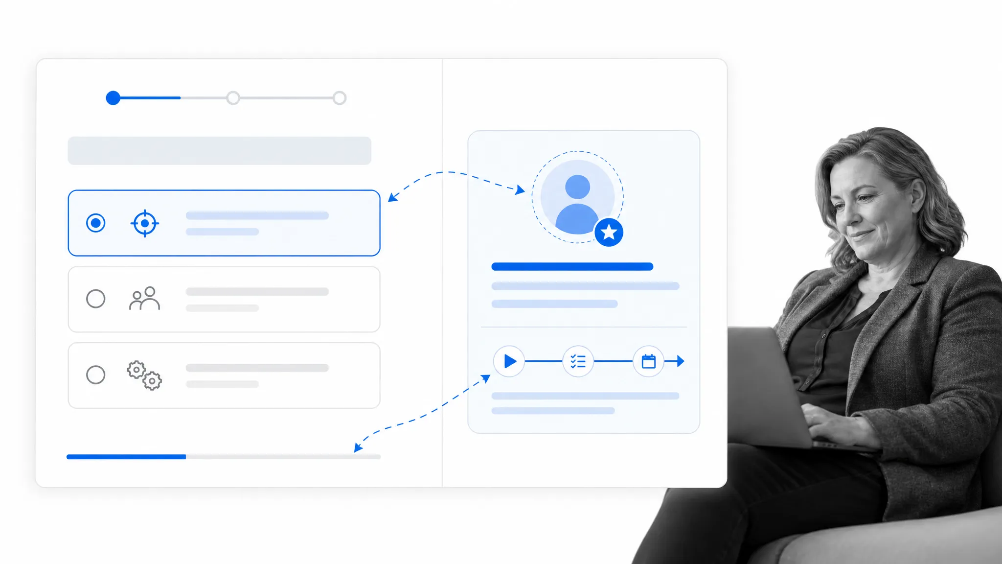 Onboarding questionnaire producing a useful customer segment