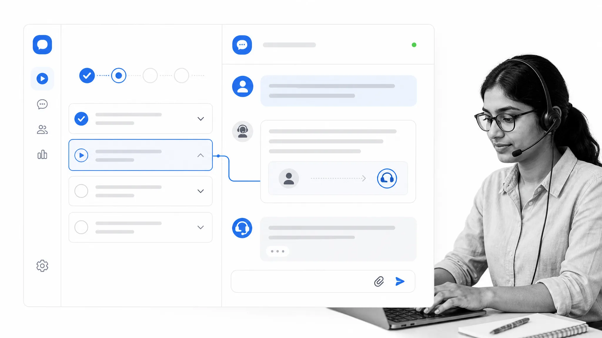 Intercom conversational onboarding with product tour progress and support handoff