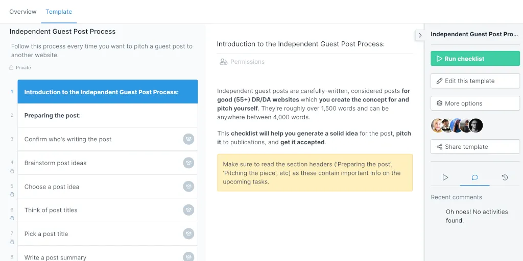 guest posting - process