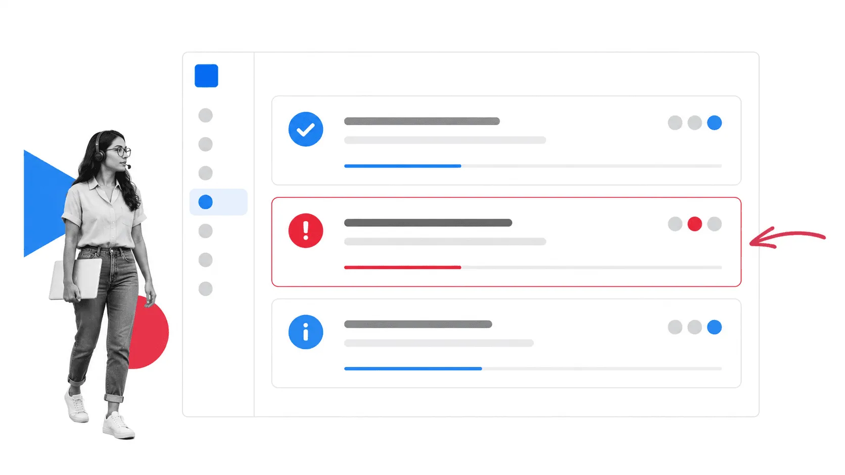 Operations coordinator monitoring selected workflow alerts in a collaboration feed