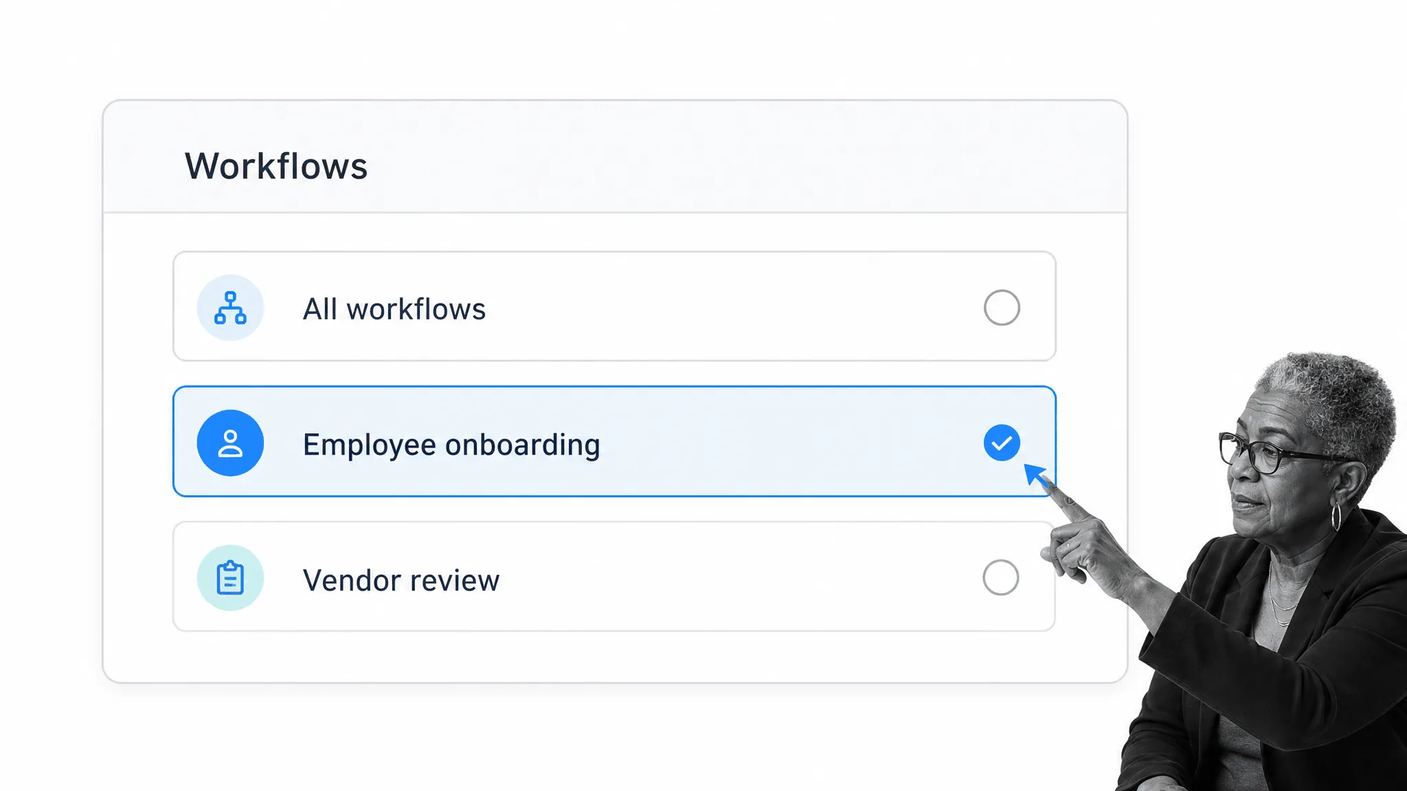 Workflow selection in Process Street Reports