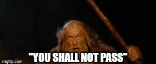 You Shall Not Pass Lotr GIF - You Shall Not Pass Lotr Do Not Enter GIFs
