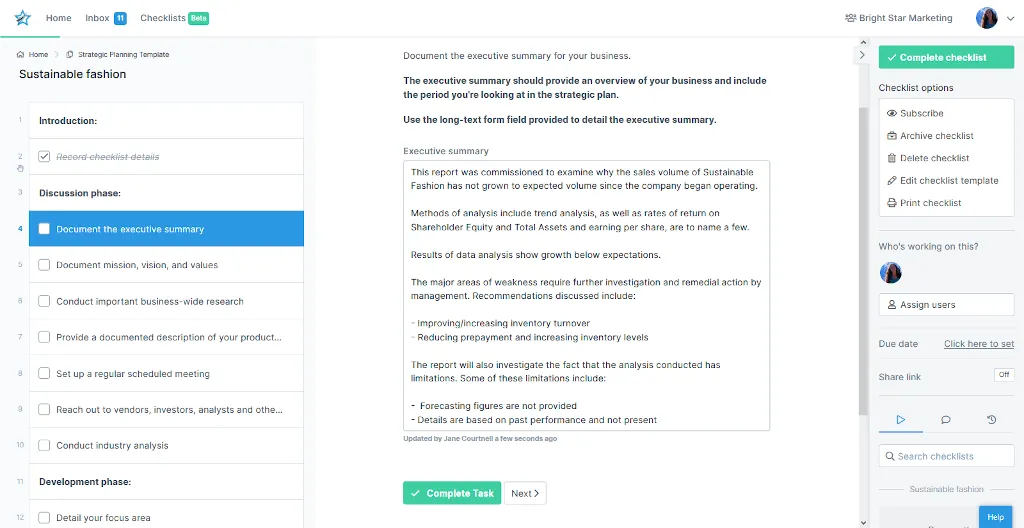 Strategic planning template - image 1
