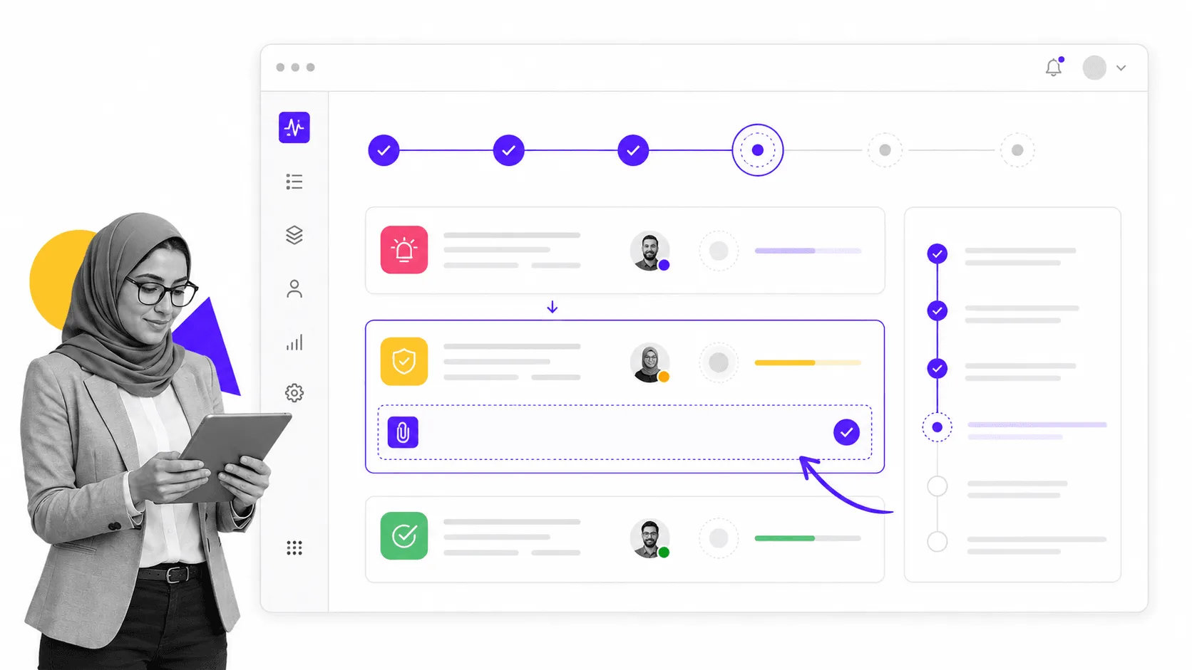 Service recovery workflow routing feedback to an accountable owner