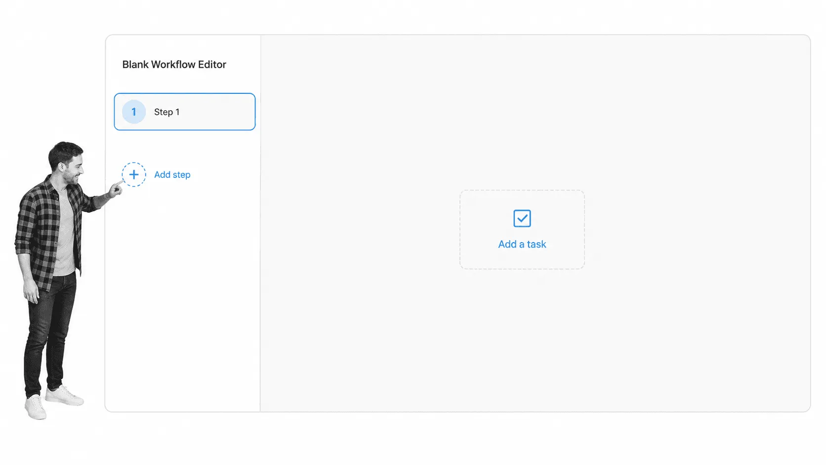 Creating the first step in a reusable Process Street workflow