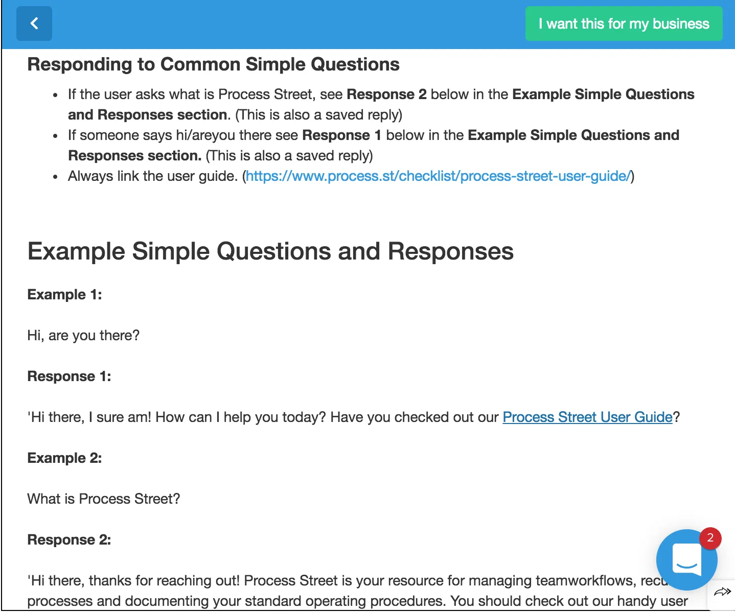 workflow examples example questions