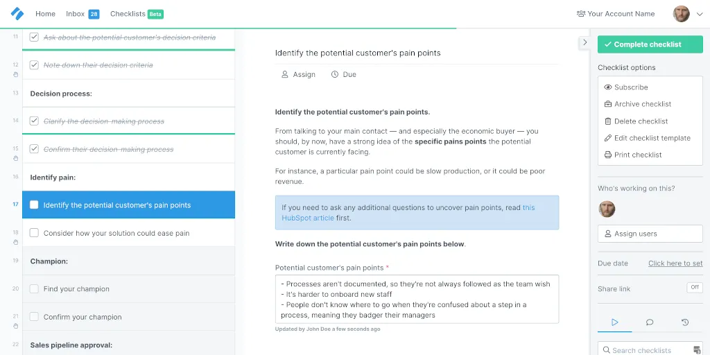 MEDDIC sales process 5