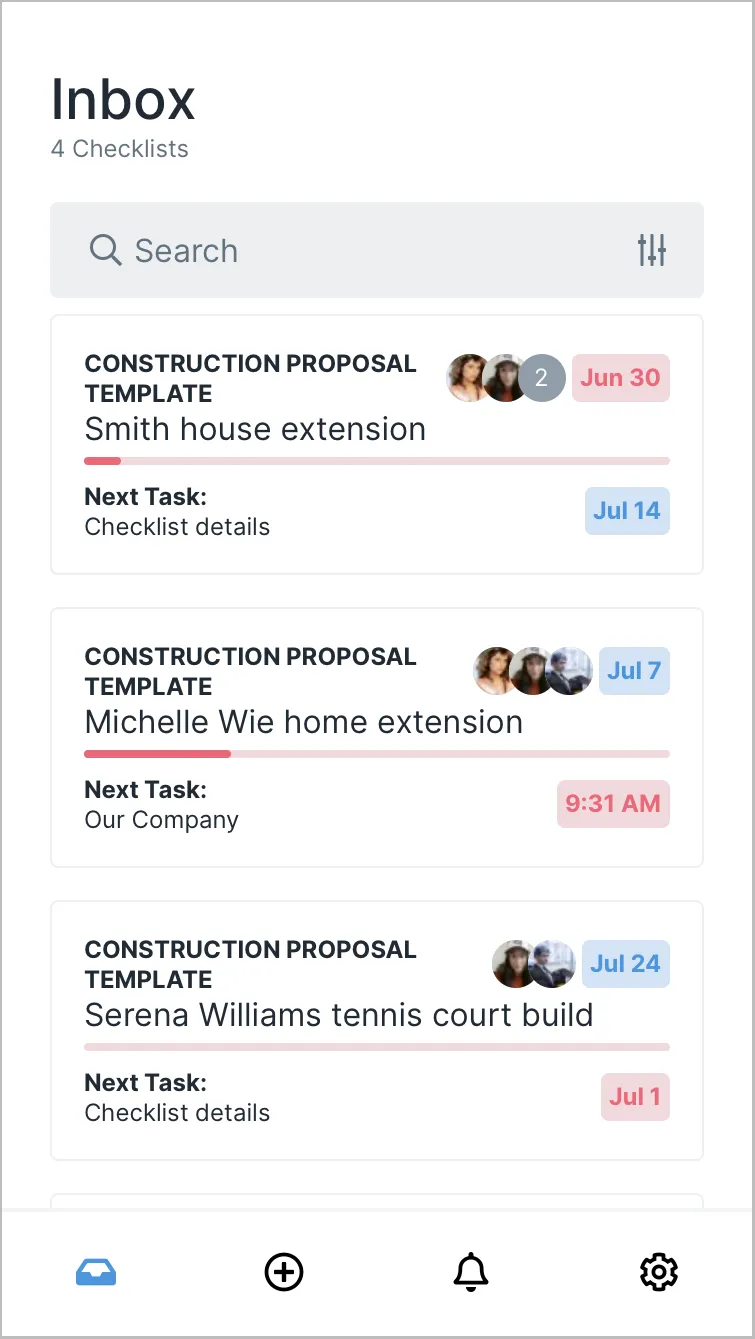 process street mobile inbox