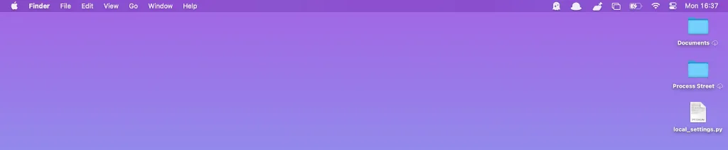 macos 11 big sur menu