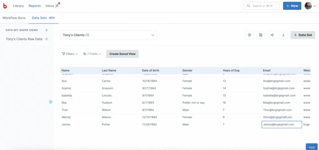 process street data sets