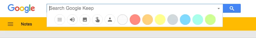 Google Keep Search