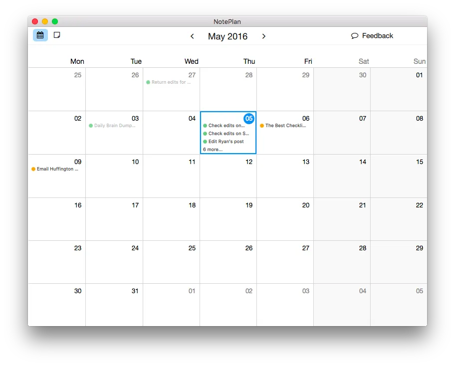 NotePlan Cal