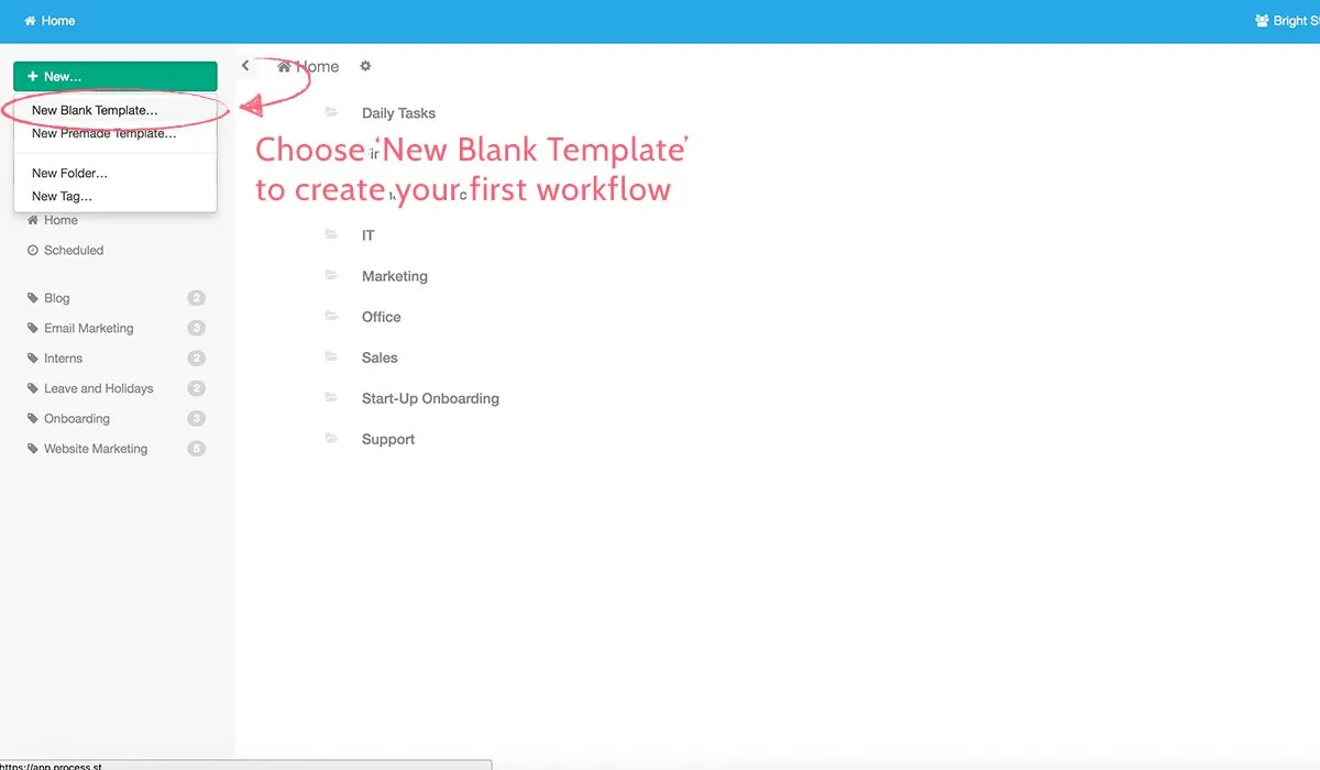 what is a workflow example