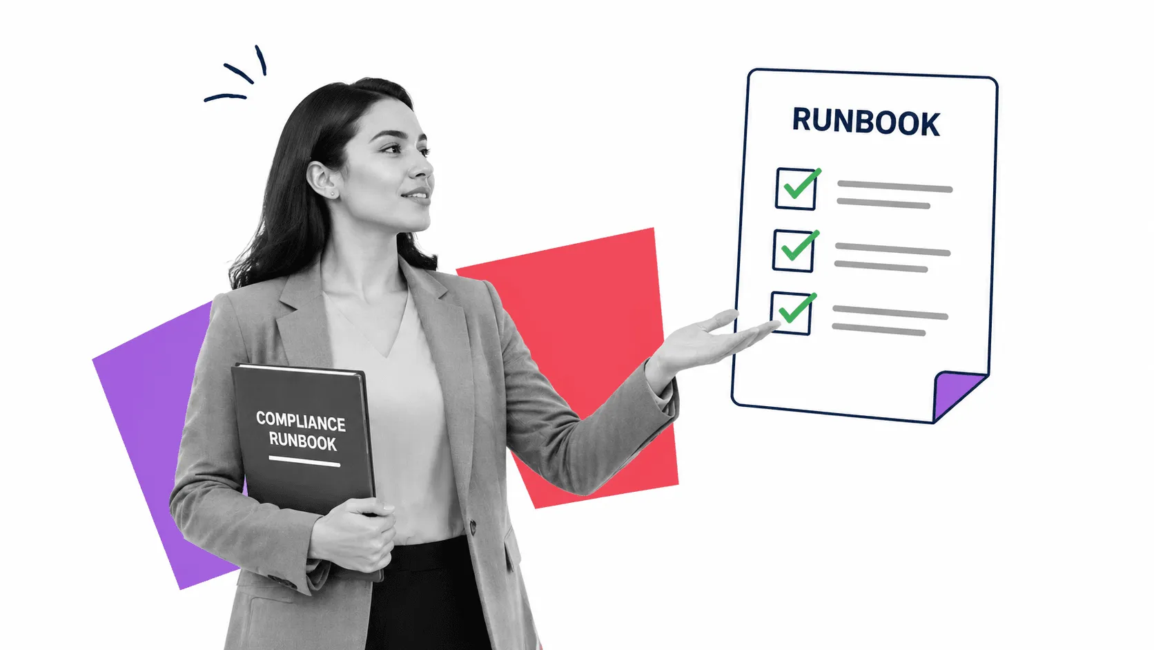 A compliance officer running an audit-ready runbook with three steps marked complete