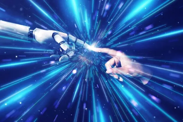Robot and human working together