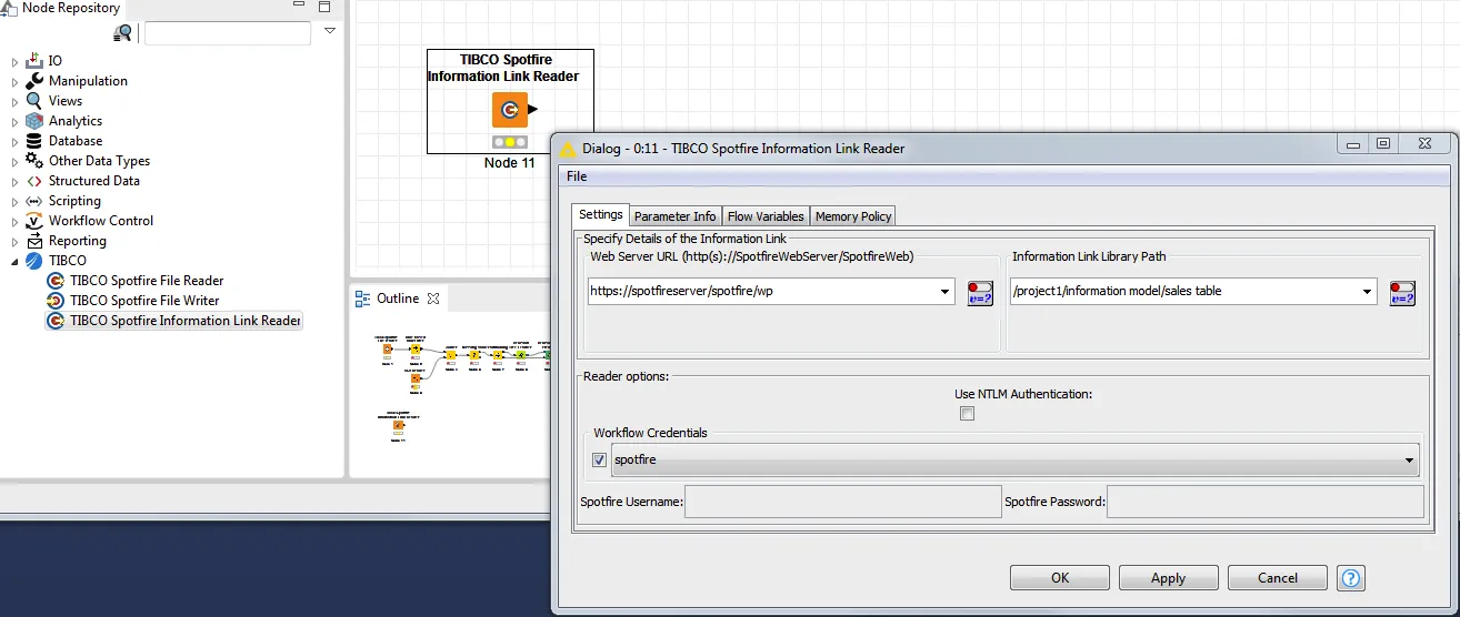 Information link reader
